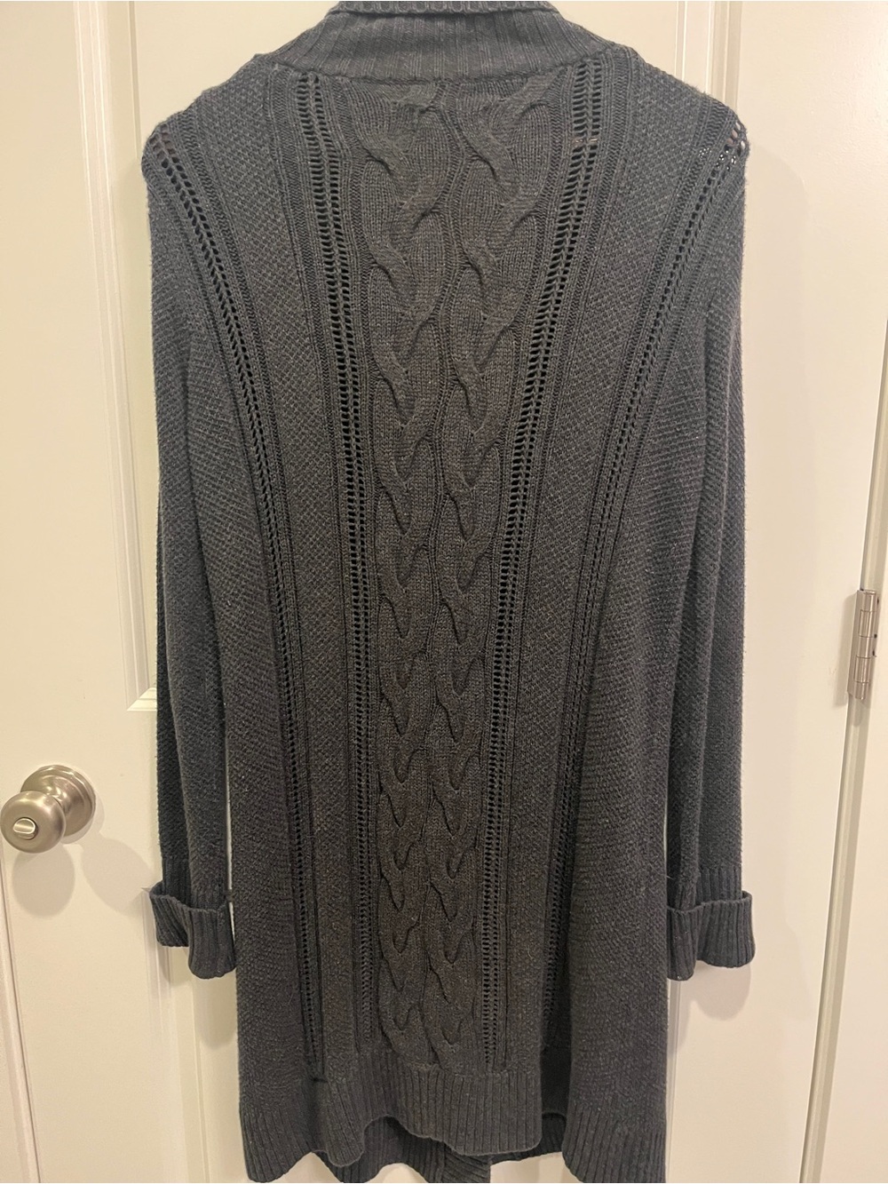 UGG Australia Dark Grey 100% Cotton Cardigan Sweater Size xs / s - Picture 2 of 8